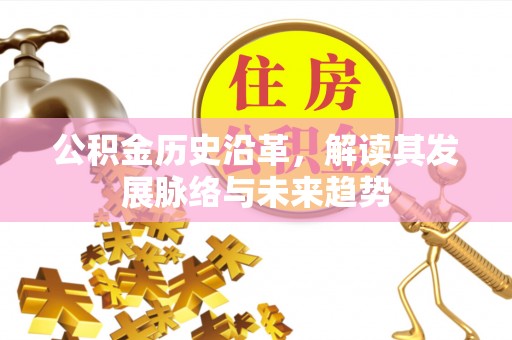 勉县公积金历史沿革，解读其发展脉络与未来趋势