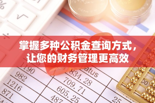 勉县掌握多种公积金查询方式，让您的财务管理更高效