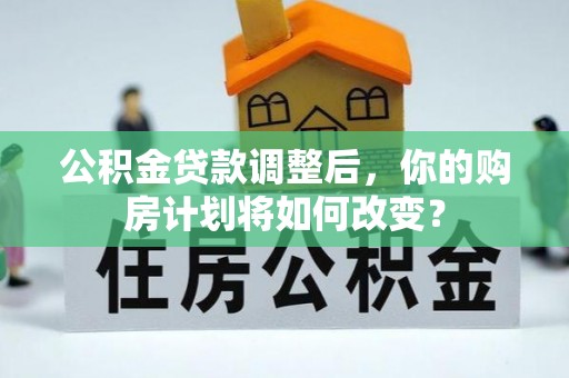勉县公积金贷款调整后，你的购房计划将如何改变？