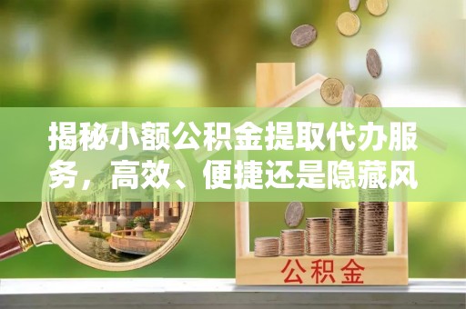 勉县揭秘小额公积金提取代办服务，高效、便捷还是隐藏风险？