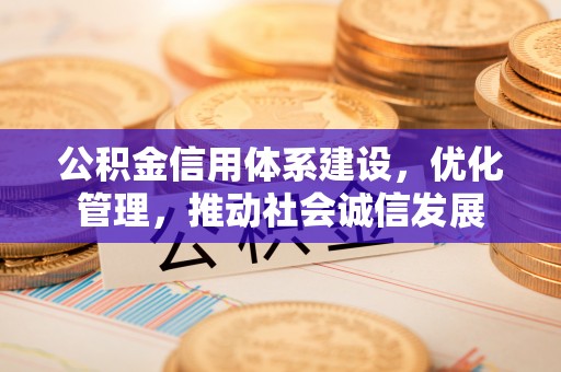 勉县公积金信用体系建设，优化管理，推动社会诚信发展