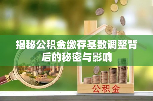 勉县揭秘公积金缴存基数调整背后的秘密与影响