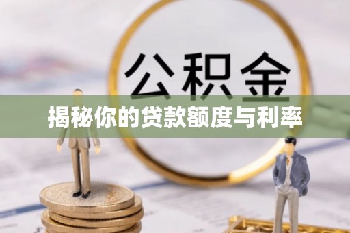 勉县揭秘你的贷款额度与利率