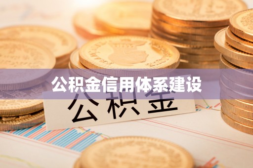 勉县公积金信用体系建设