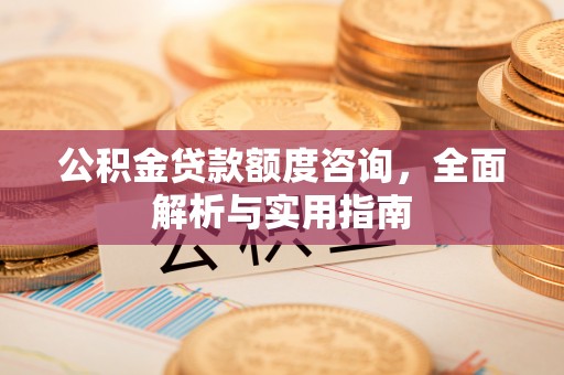 勉县公积金贷款额度咨询，全面解析与实用指南