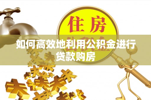 勉县如何高效地利用公积金进行贷款购房